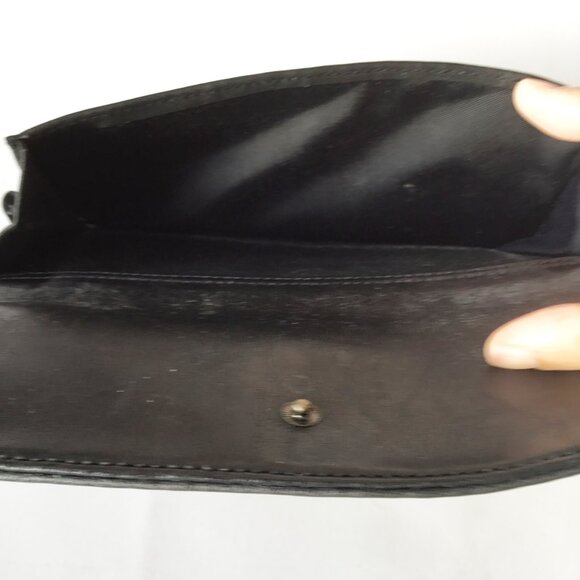 Esprit de Corp Black Faux? Leather Zipper Around Wallet Purse - Picture 4 of 5